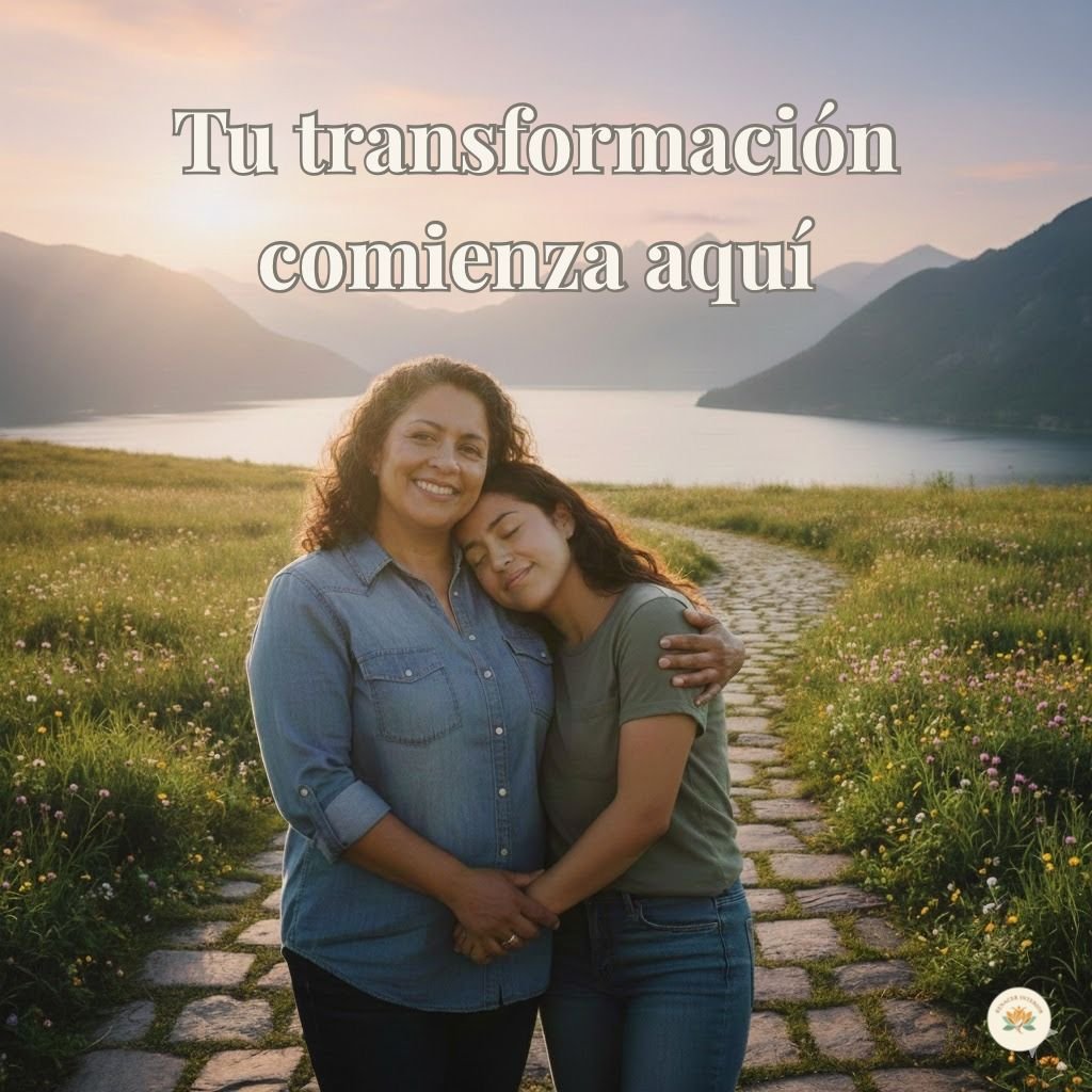 Madre e hija abrazadas